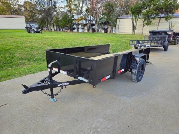 5′ X 10′ Utility Trailer Straight Deck 18″ Sides Tall Gate - Image 14