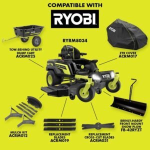 80V Max HP Lithium 54″ Brushless Electric Zero Turn Lawn Mower - Image 10