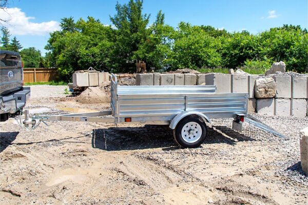 DK2 5-ft x 7-ft Steel Utility Trailer with Ramp Gate ( 1639-lb Capacity ) 2491713 - Image 6