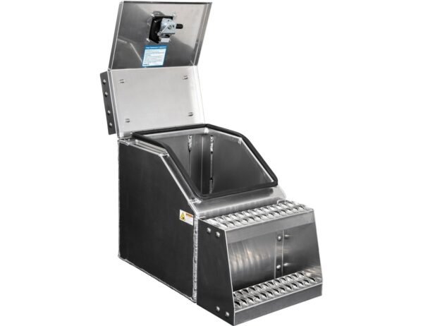 Buyers Products 28-in x 24-in x 19-in Smooth Aluminum Step Box Truck Tool Box 1705285 - Image 3