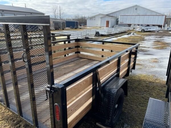 7×10 Heavy-Duty Utility Trailer – Single Axle with Wood Floor & LED Lights - Image 3