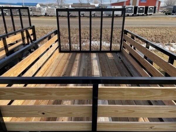 7×10 Heavy-Duty Utility Trailer – Single Axle with Wood Floor & LED Lights - Image 2