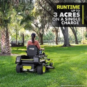 RYOBI 80V HP Brushless 42 in. Battery Electric Cordless Zero Turn Riding Mower Batteries and Charger 80V Batteries 40V - Image 9